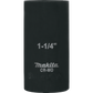 Makita A-96366 1‑1/4" Deep Well SAE Impact Socket, 1/2" Drive