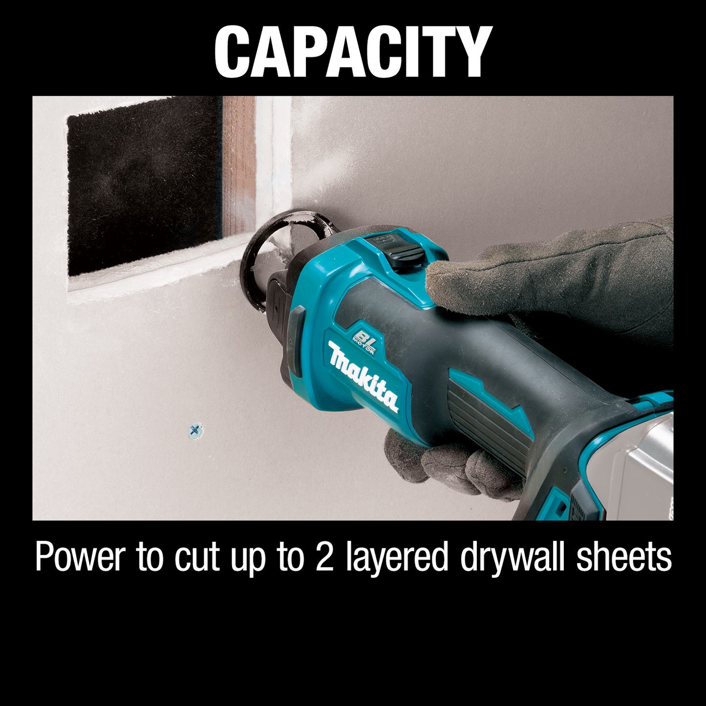 Makita XOC02Z 18V LXT® Lithium‑Ion Brushless Cordless Cut‑Out Tool, AWS® Capable, Tool Only