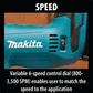 Makita XVJ02Z 18V LXT® Lithium‑Ion Brushless Cordless Jig Saw, Tool Only