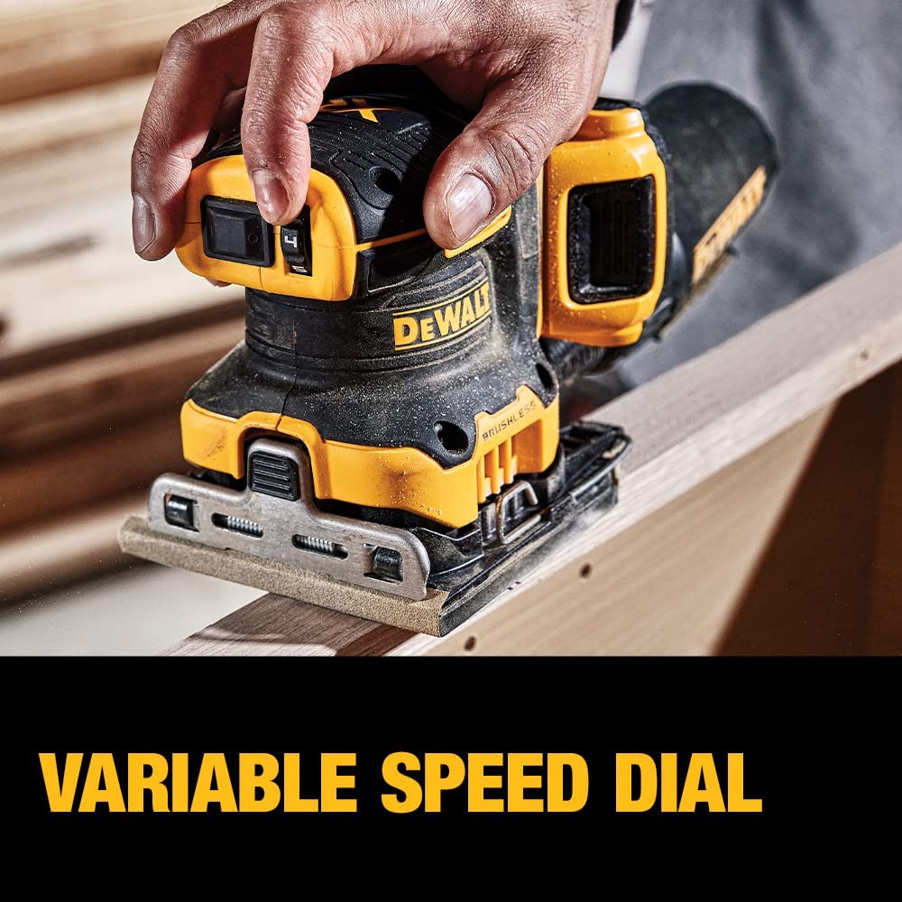 Dewalt DCW200P1 20V Max* Xr® Cordless 1/4 Sheet Variable Speed Sander Kit (5.0 Ah Battery)