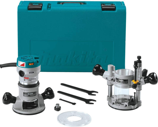 Makita RF1101KIT2 2‑1/4 HP* Router Kit, with Plunge Base