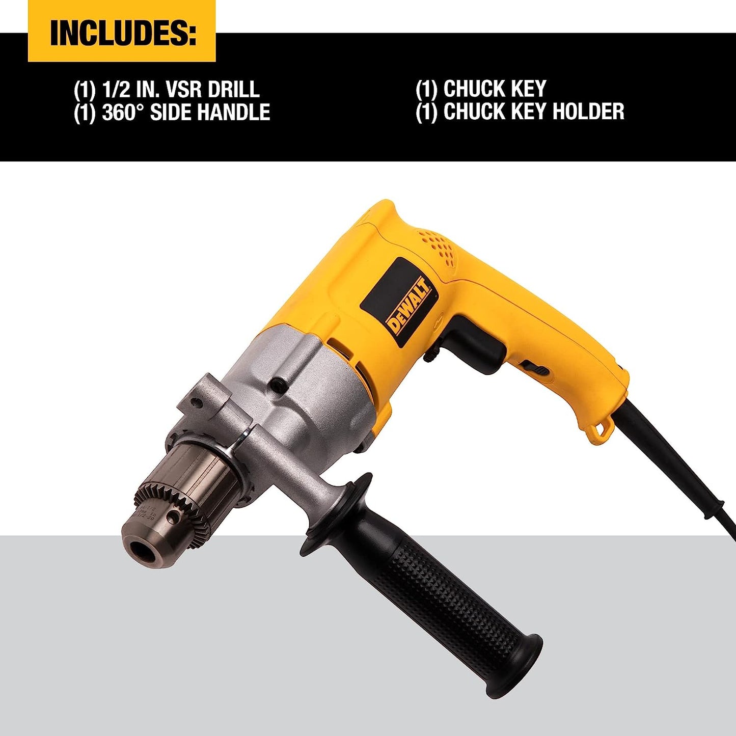 Dewalt DW245 1/2" 600Rpm 7.8Amp H.D.Drill