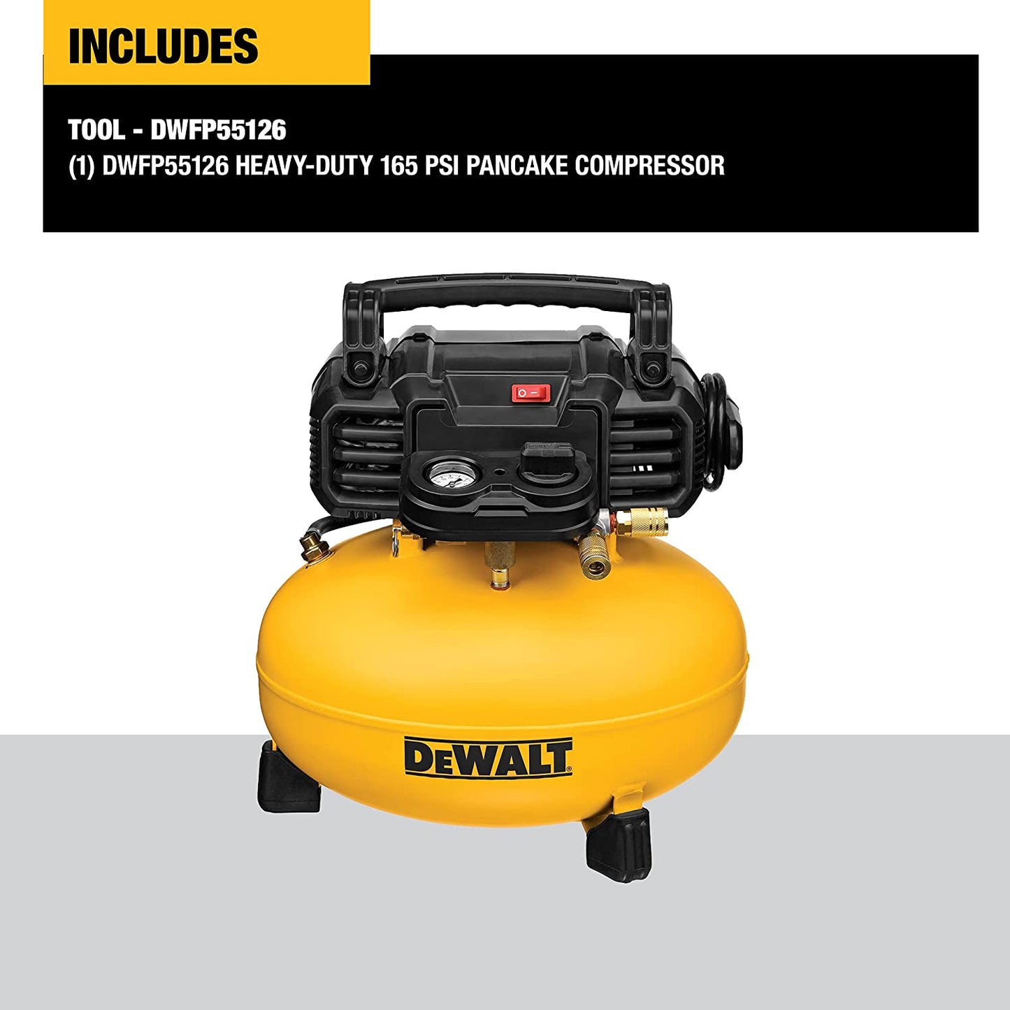 Dewalt DWFP55126 Heavy Duty Pancake Compressor (165 Psi)