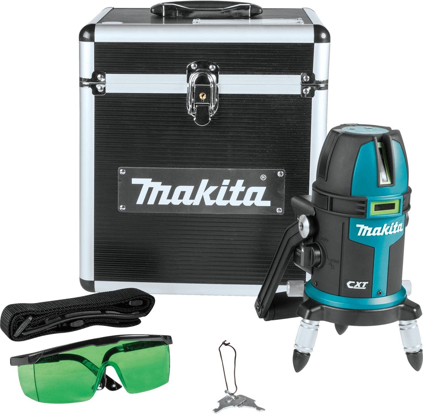 Makita SK209GDZ 12V max CXT® Lithium‑Ion Cordless Self‑Leveling Multi‑Line/Plumb Point Green Beam Laser, Tool Only