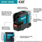 Makita SK106DNAX 12V max CXT® Lithium‑Ion Cordless Self‑Leveling Cross‑Line/4‑Point Red Beam Laser Kit (2.0Ah)