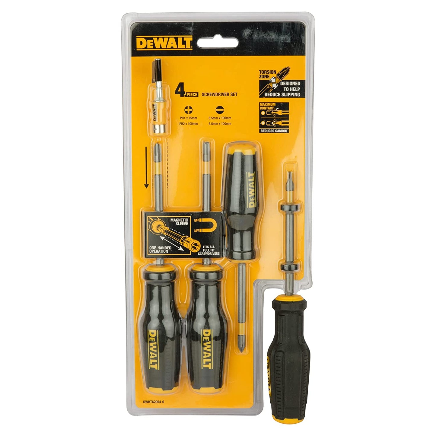 Dewalt DWHT62054 Max Fit® Screwdriver Set (4 Pc)