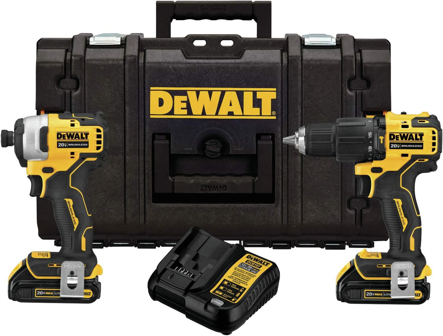 Dewalt DCKTS279C2 Atomic 20V Max* Brushless Hammer Drill/Driver And Impact Driver Combo Kit With Tough System®