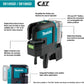 Makita SK106GDZ 12V max CXT® Lithium‑Ion Cordless Self‑Leveling Cross‑Line/4‑Point Green Beam Laser, Tool Only