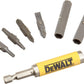 Dewalt DW2336 7Pc 6 In 1 Driver #15Tx/#20Tx, Ph#1/Phsq, #2Ph/#8Sl, #2Sq/#1Sq (2) 1/4" Nutsetter, 5/16" Nutsetter