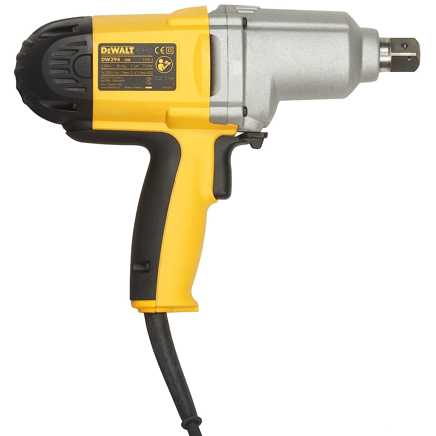 Dewalt DW294 3/4" Impact Wrench W/Detent Pin Anvil