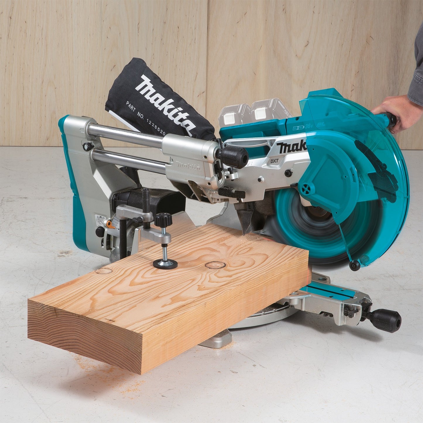 Makita XSL08Z 36V (18V X2) LXT® Brushless 12" Dual‑Bevel Sliding Compound Miter Saw, AWS® Capable and Laser, Tool Only