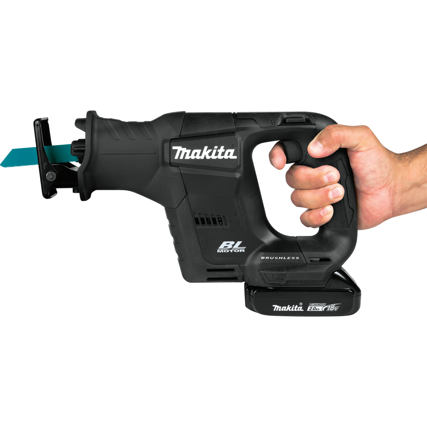 Makita XRJ07R1B 18V LXT® Lithium‑Ion Sub‑Compact Brushless Cordless Recipro Saw Kit (2.0Ah)