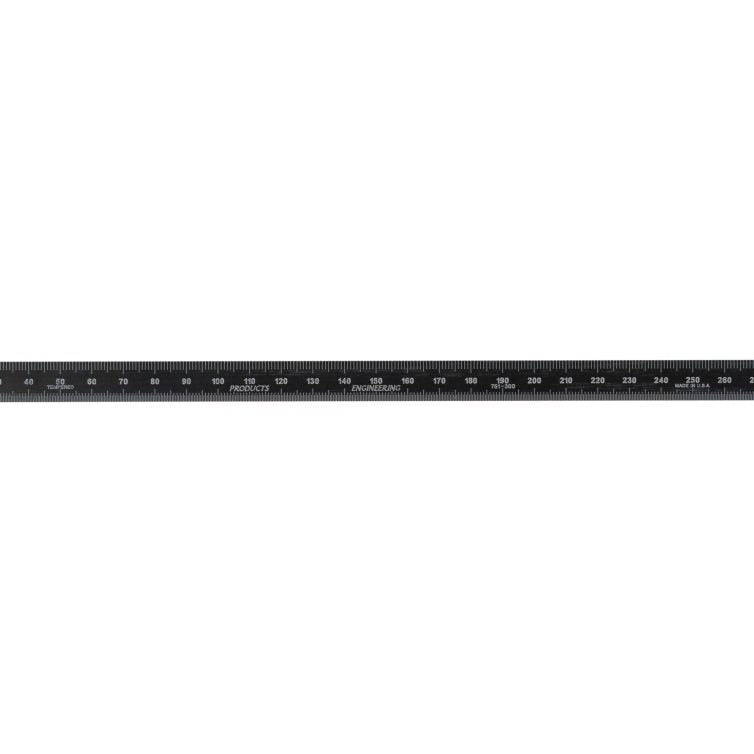 PEC Tools 751-300EZ 300mm Flexible Black Chrome Rule 751-300EZ)