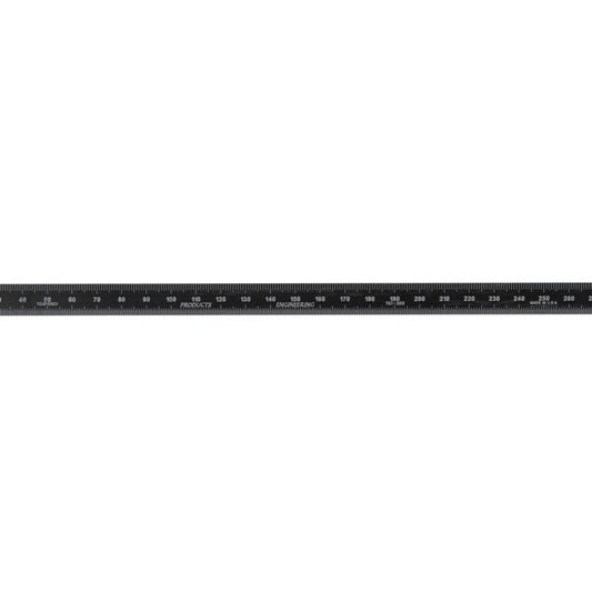 PEC Tools 751-300EZ 300mm Flexible Black Chrome Rule 751-300EZ)