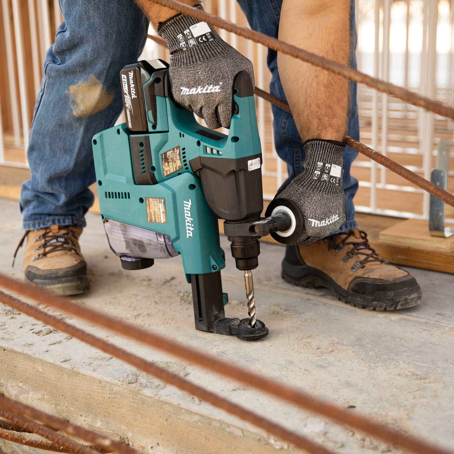 Makita T-04145 Advanced FitKnit™ Cut Level 7 Nitrile Coated Dipped Gloves (Large/X‑Large)