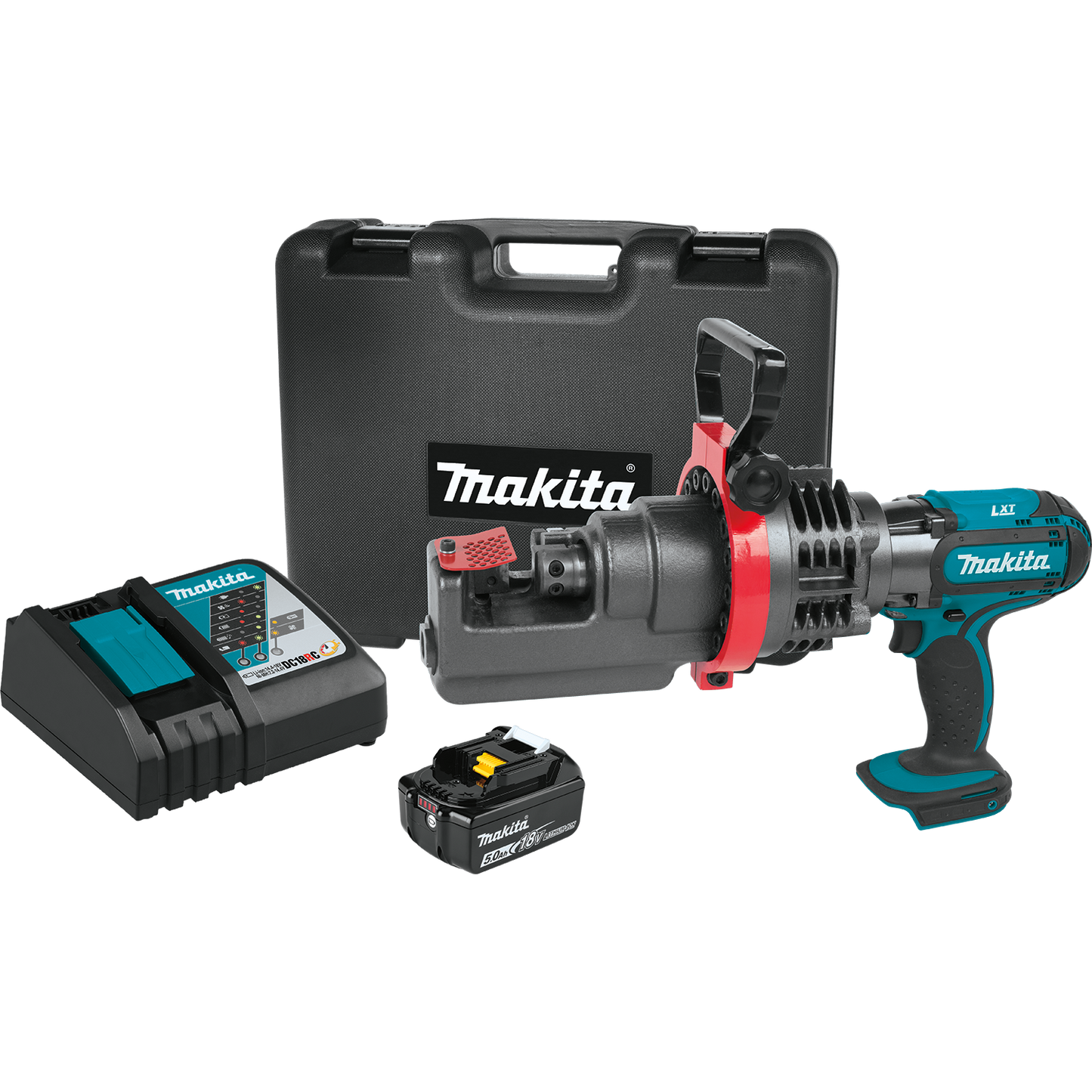 Makita XCS01T1 18V LXT® Lithium‑Ion Cordless Rebar Cutter Kit (5.0Ah)