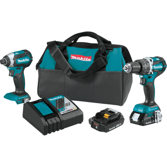 Makita XT269R 18V LXT® Lithium‑Ion Compact Brushless Cordless 2‑Pc. Combo Kit (2.0Ah)