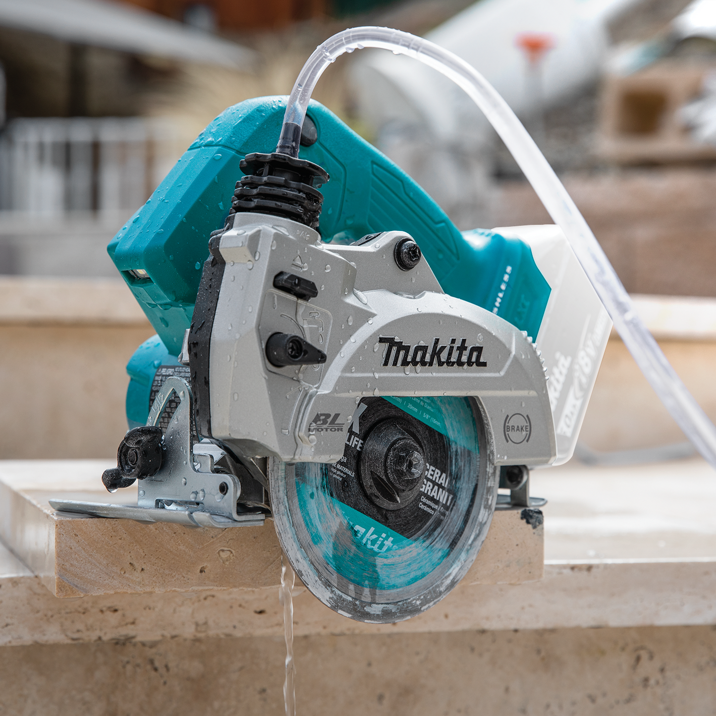 Makita XCC01Z 18V LXT® Lithium‑Ion Brushless Cordless 5" Wet/Dry Masonry Saw, AWS® Capable, Tool Only