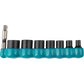 Makita E-01703 Impact XPS® 8 Pc. 1/4" Drive 6‑Point SAE Impact Socket Set w/ Standard Socket Adapter