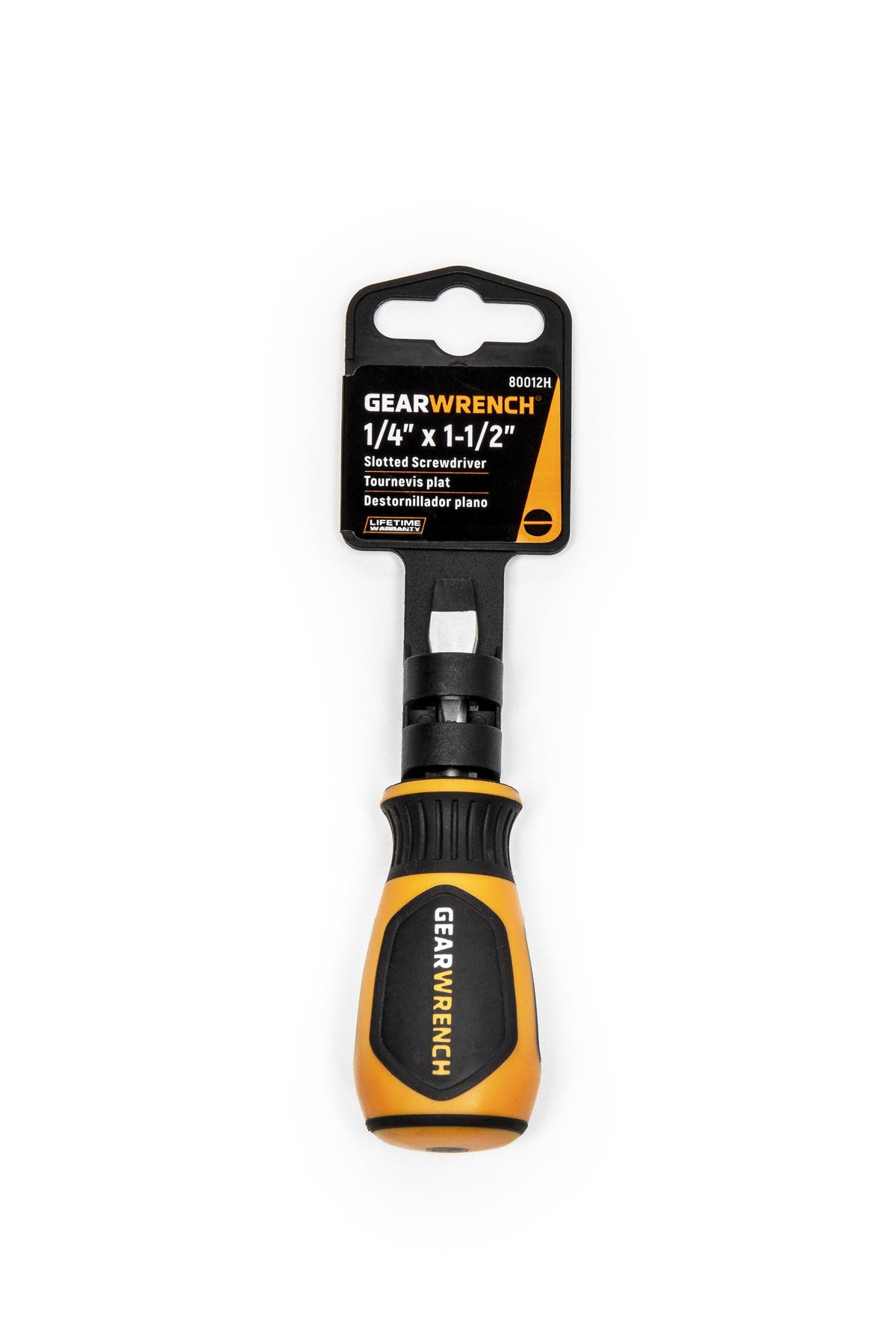Gearwrench 80012H 1/4" x 1-1/2" Slotted Dual Material Screwdriver
