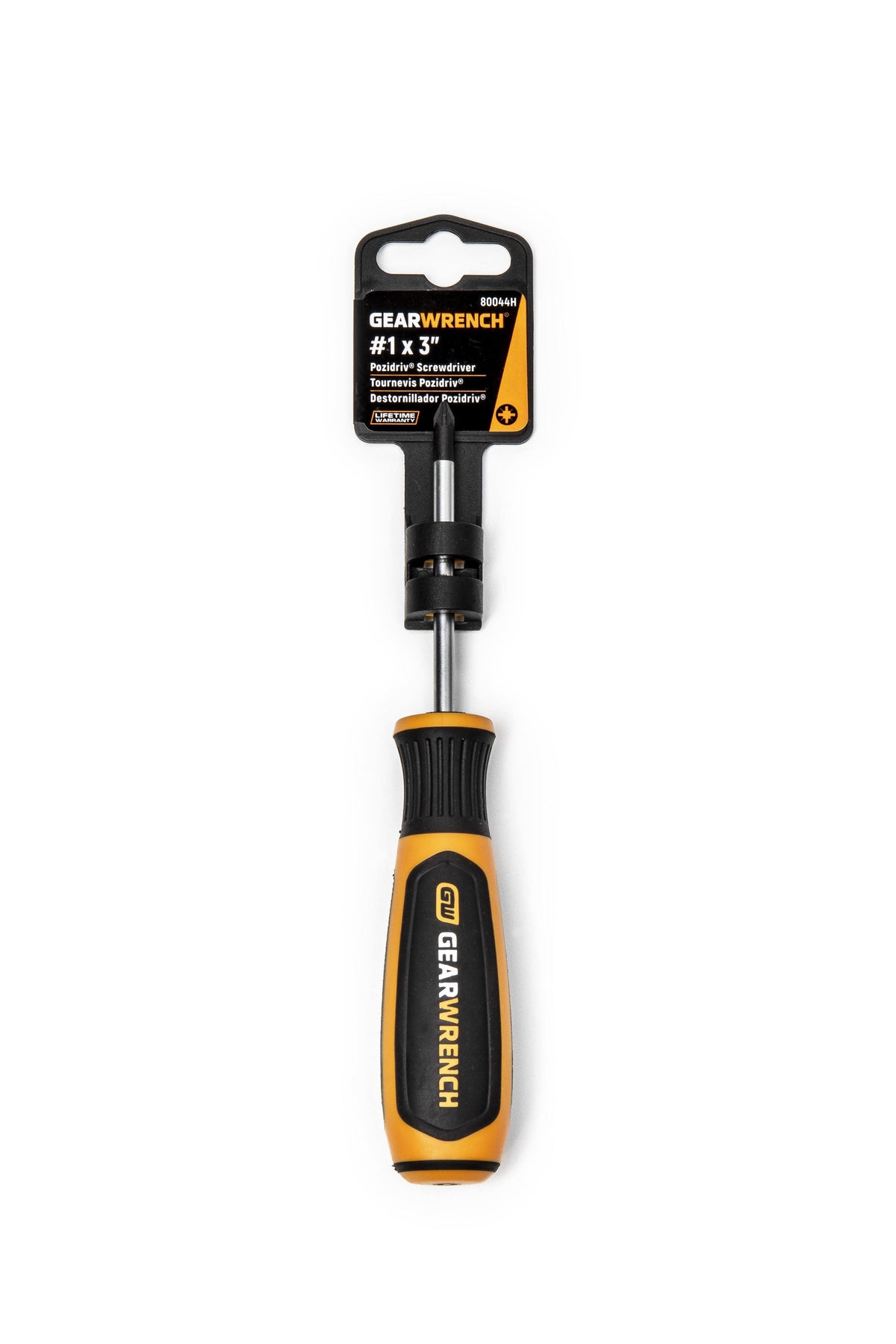 Gearwrench 80044H #1 x 3" Pozidriv® Dual Material Screwdriver