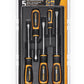 Gearwrench 80053H 5 Piece Slotted/Cabinet Dual Material Screwdriver Set