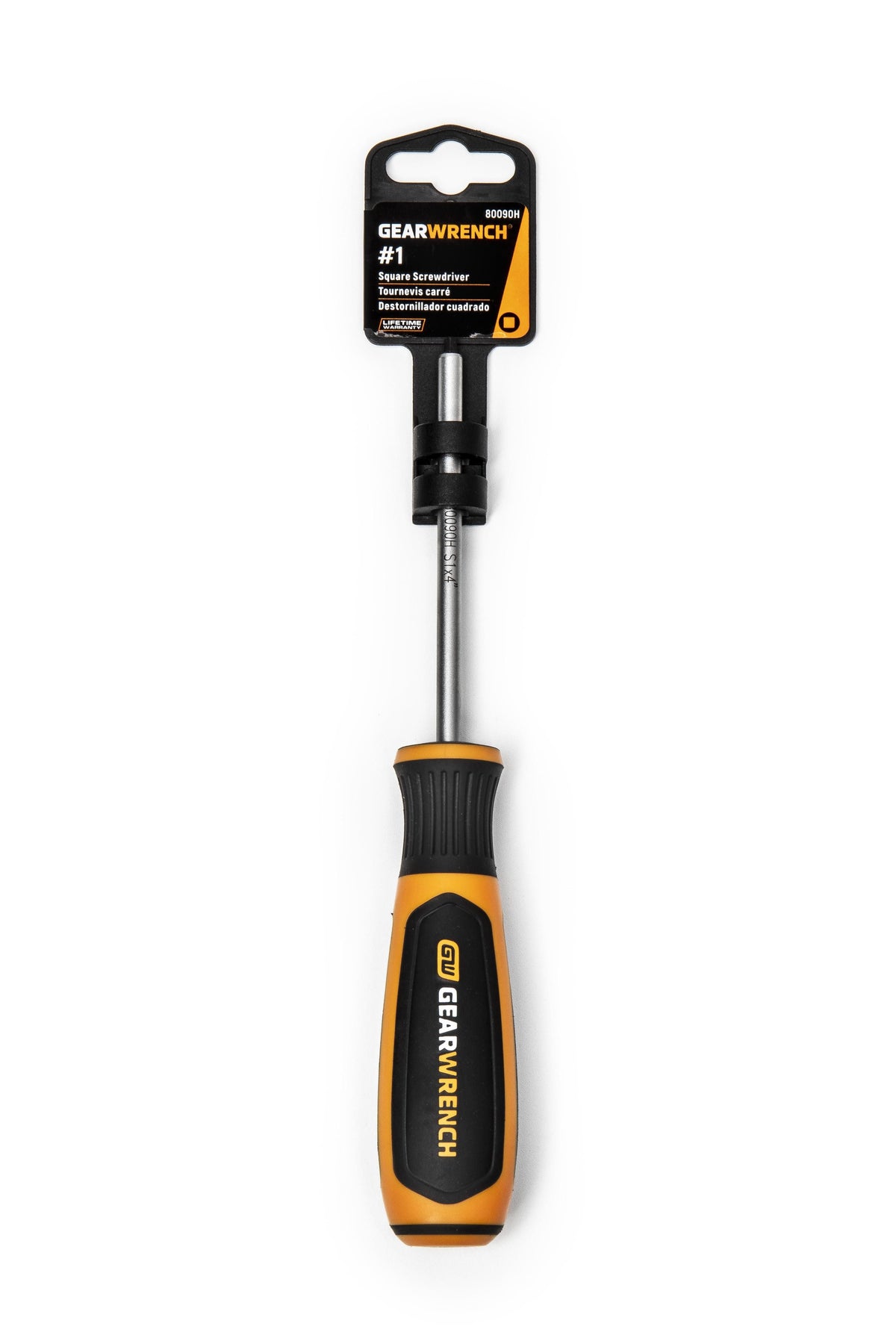 Gearwrench 80090H #1 x 4" Square Dual Material Screwdriver