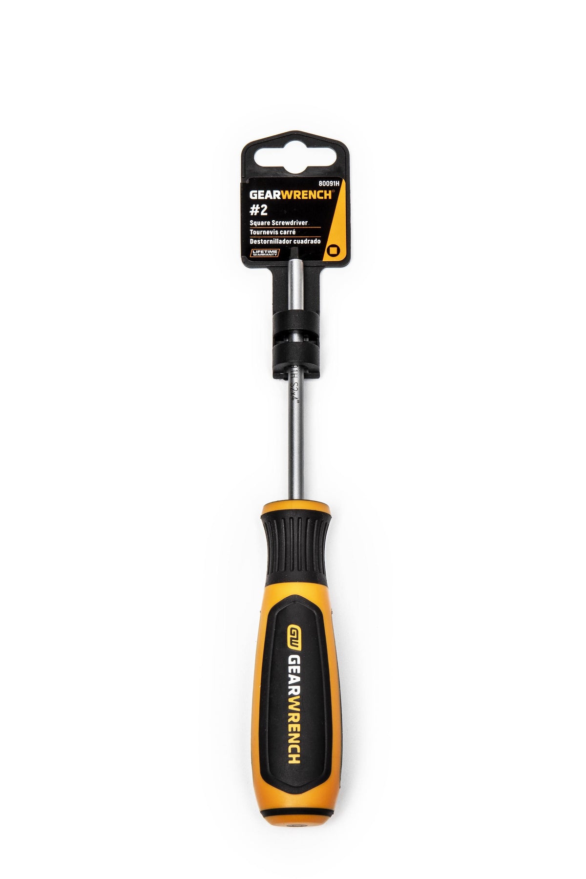 Gearwrench 80091H #2 x 4" Square Dual Material Screwdriver