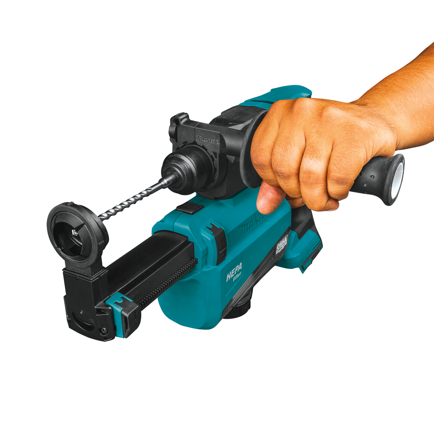 Makita XRH12TW 18V LXT® Lithium‑Ion Brushless Cordless 11/16" SDS‑PLUS AVT® Rotary Hammer Kit, w/ HEPA Dust Extractor, AWS® Capable (5.0Ah)