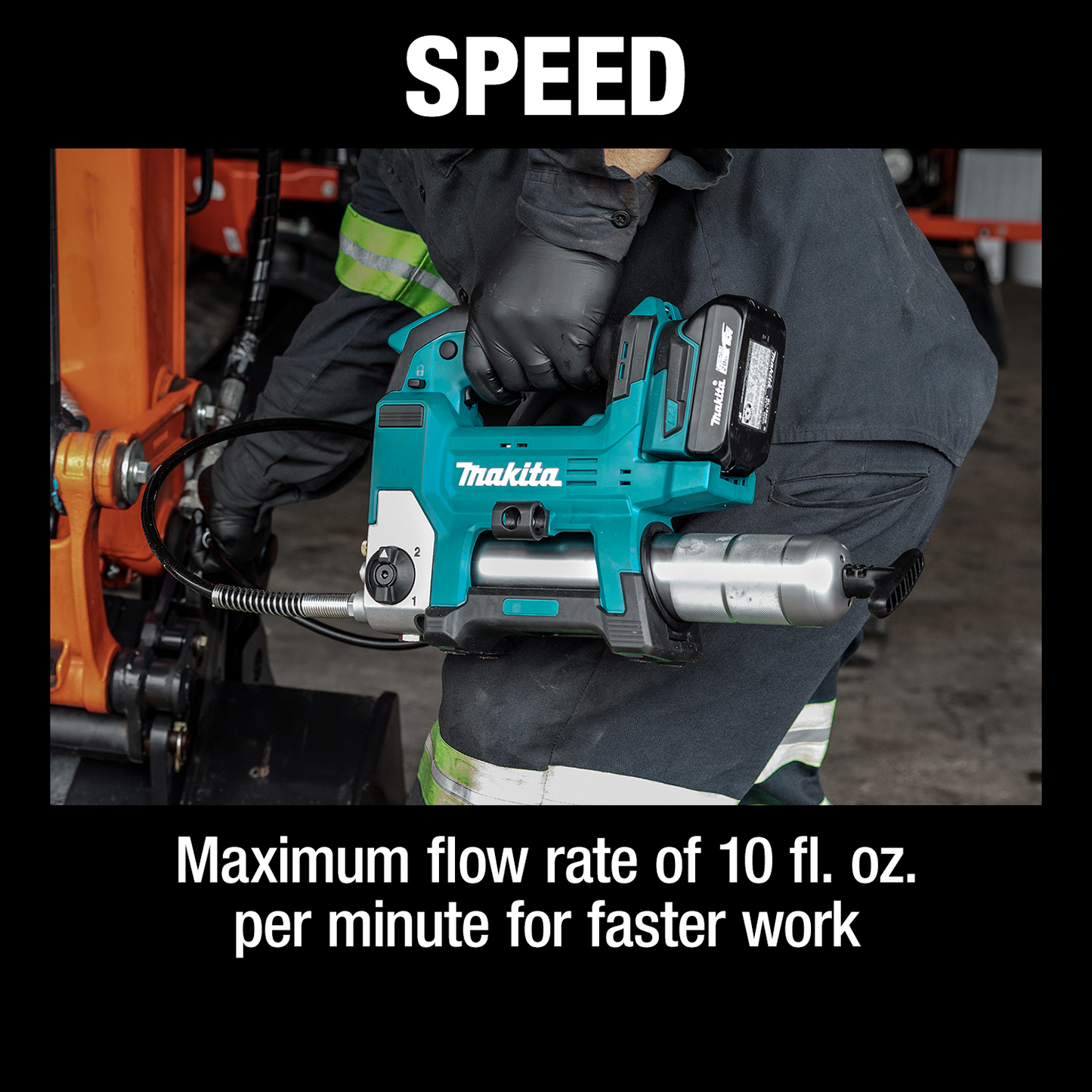 Makita XPG01SR1 18V LXT® Lithium‑Ion Cordless Grease Gun Kit (2.0Ah)