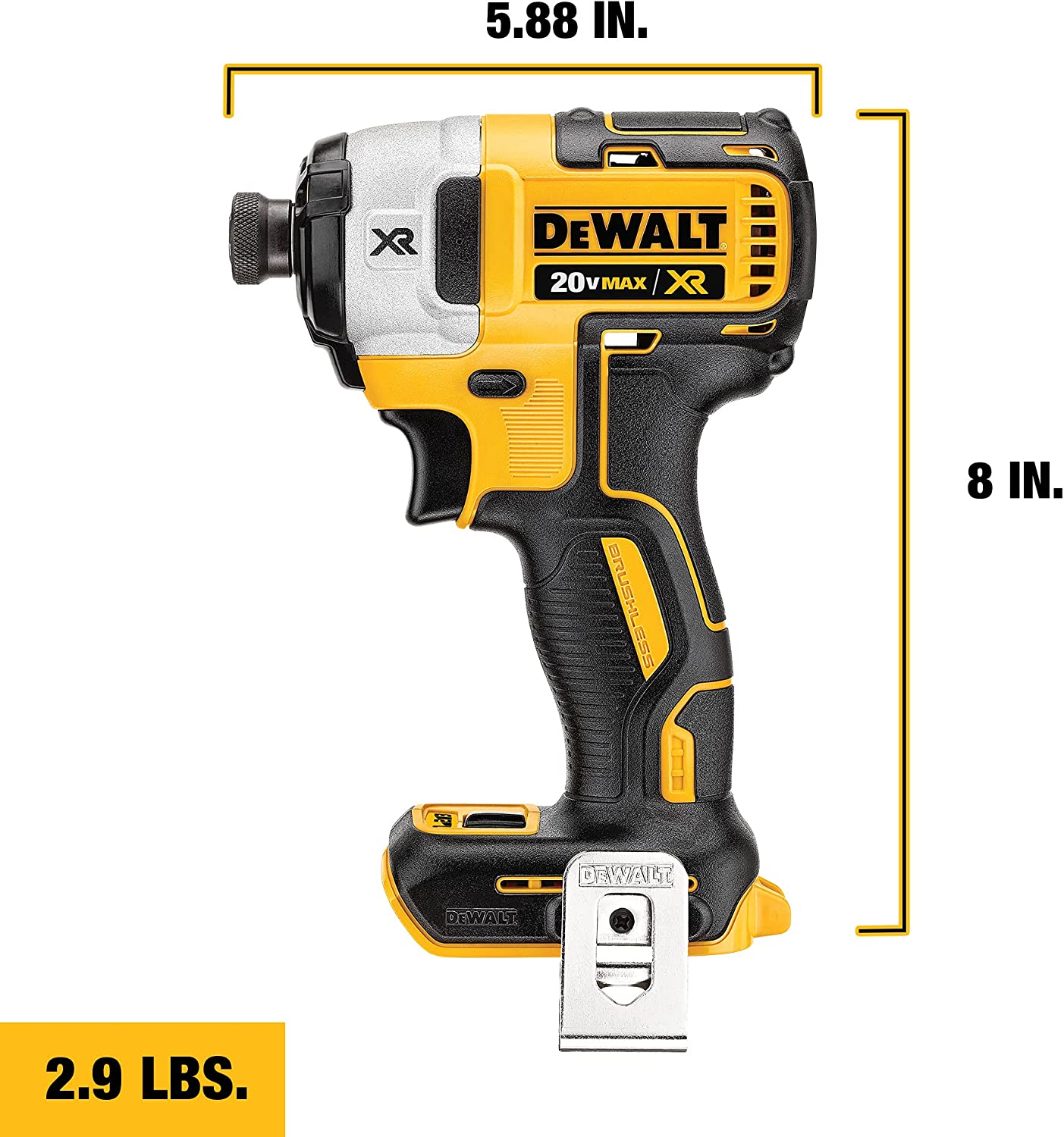 Dewalt DCF887B 20V Max* Xr® 1/4" 3-Speed Impact Driver (Bare)