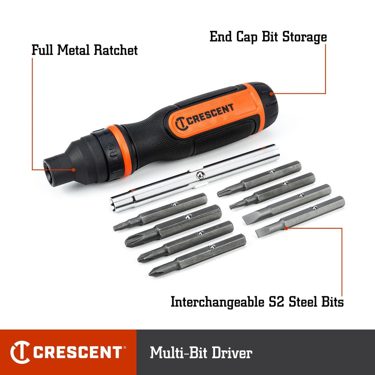 Crescent CMBS11R 11-in-1 Ratcheting Multi-Bit Driver