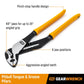 Gearwrench 82169 8" PITBULL K9™ Straight Jaw Dipped Handle Tongue and Groove Pliers