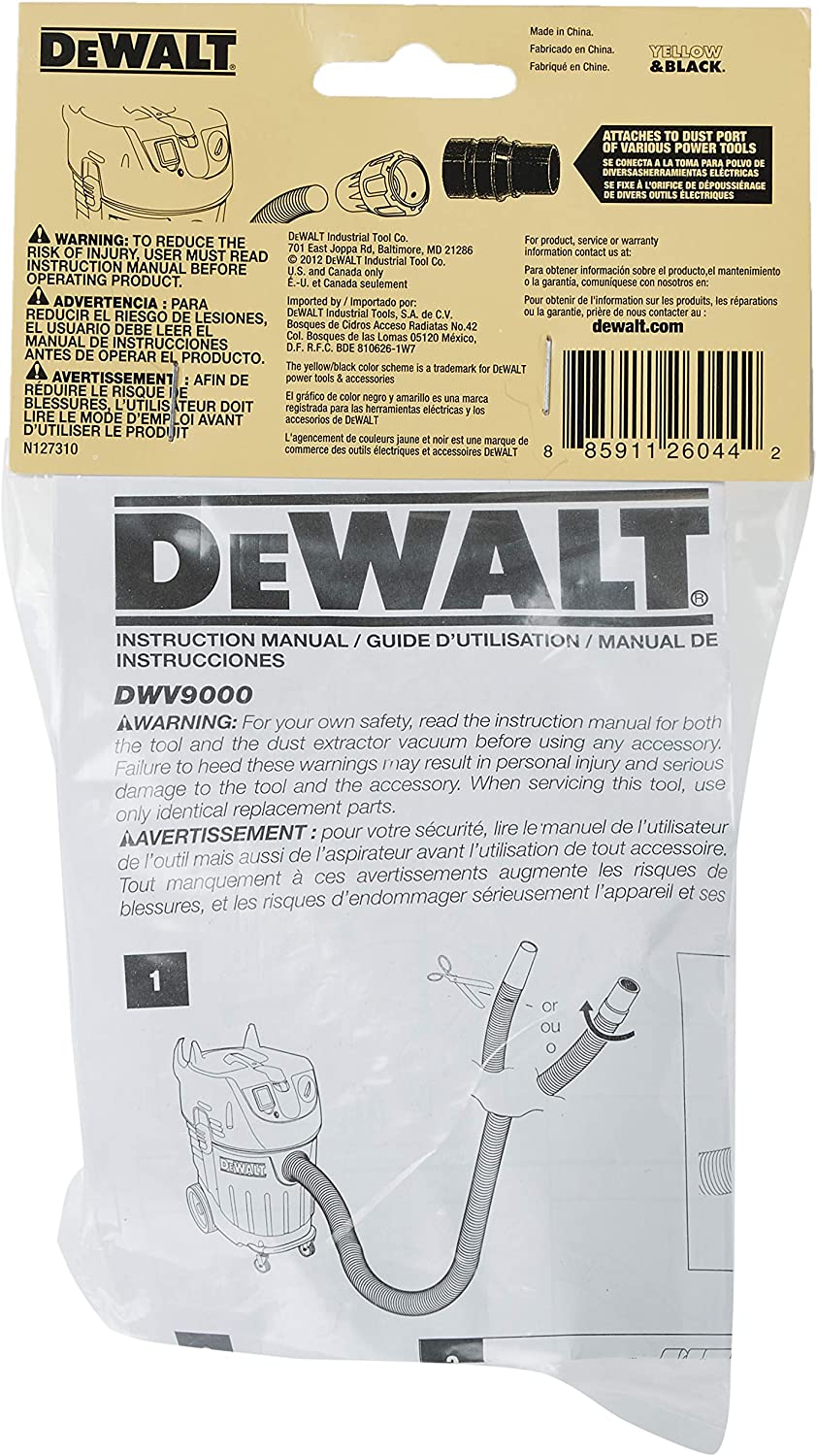 Dewalt DWV9130 35Mm Tool Adapter For Dust Extractors