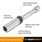 Gearwrench 41740D 3 Piece 3/8" Drive 6 Point Magnetic Swivel Spark Plug Set