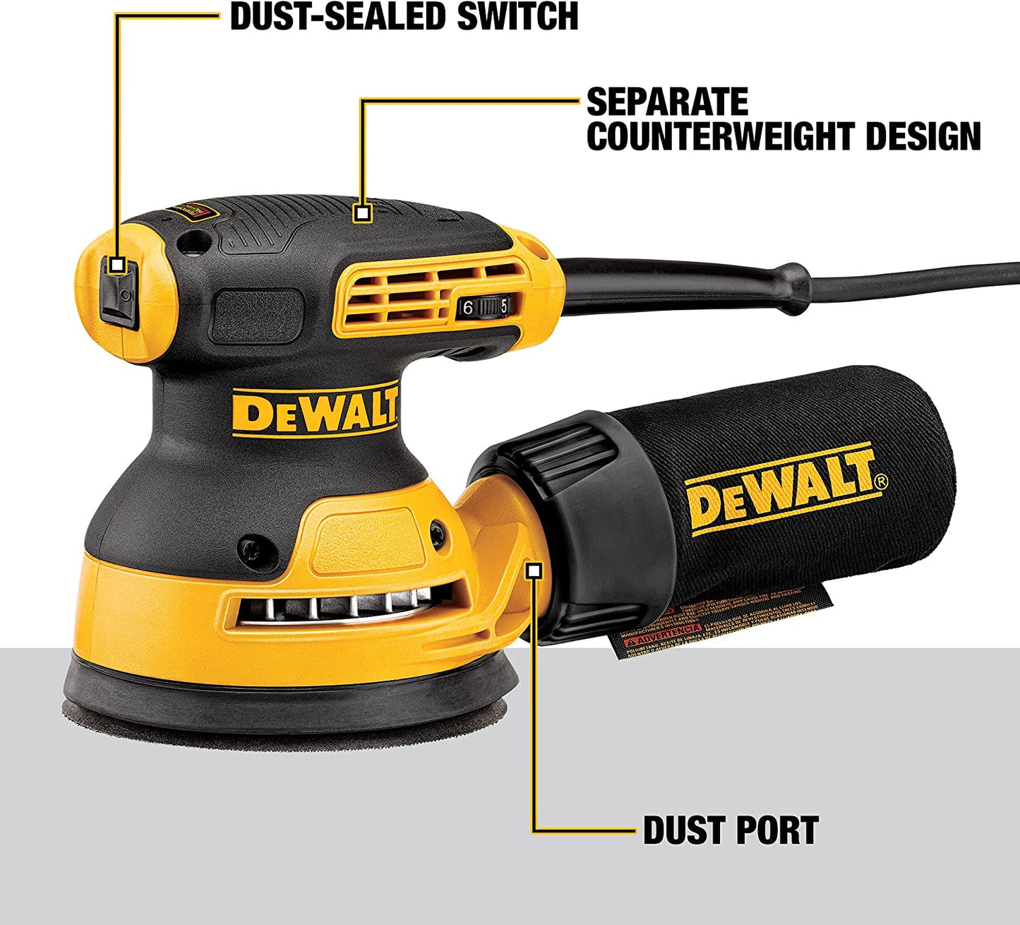 Dewalt DWE6423 5 In. Variable-Speed Random Orbit Sander