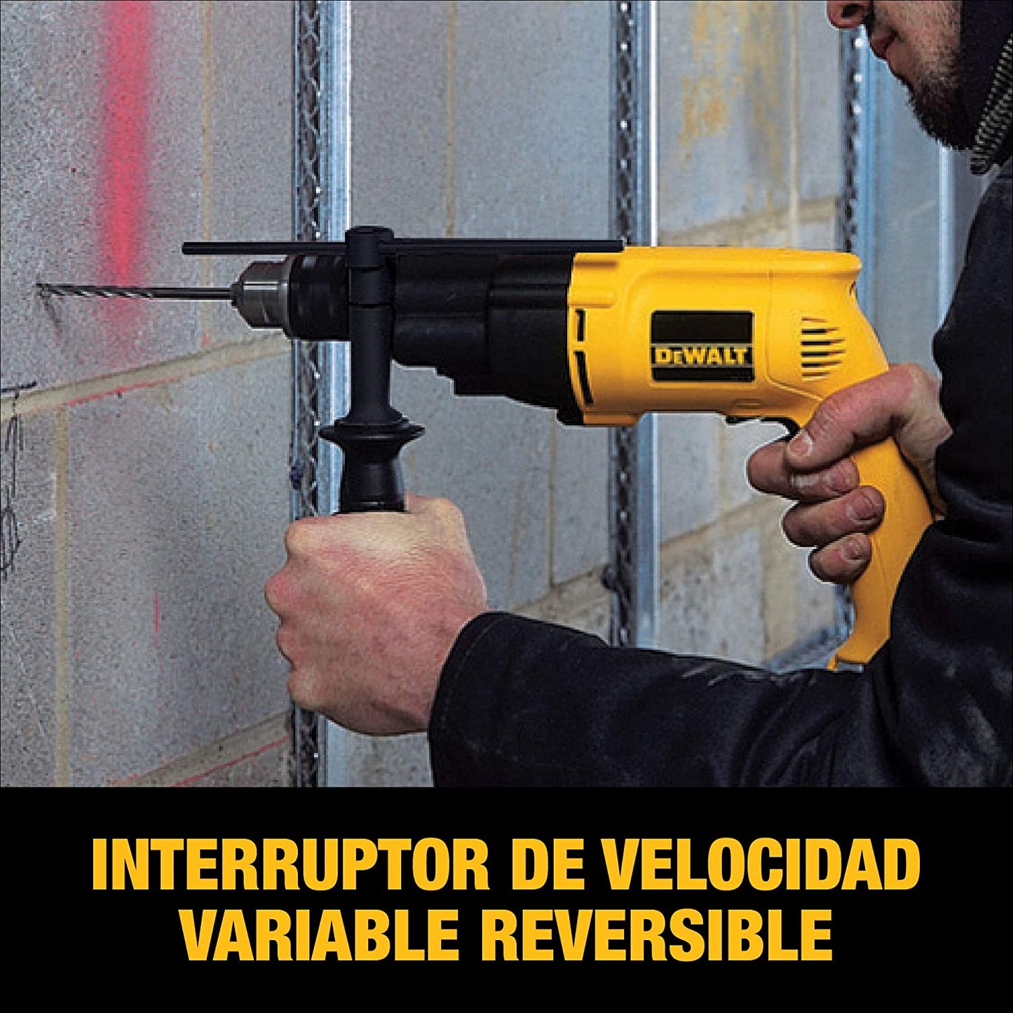 Dewalt DW505 1/2" Vsr Hammerdrill 7.2Amp-Dual