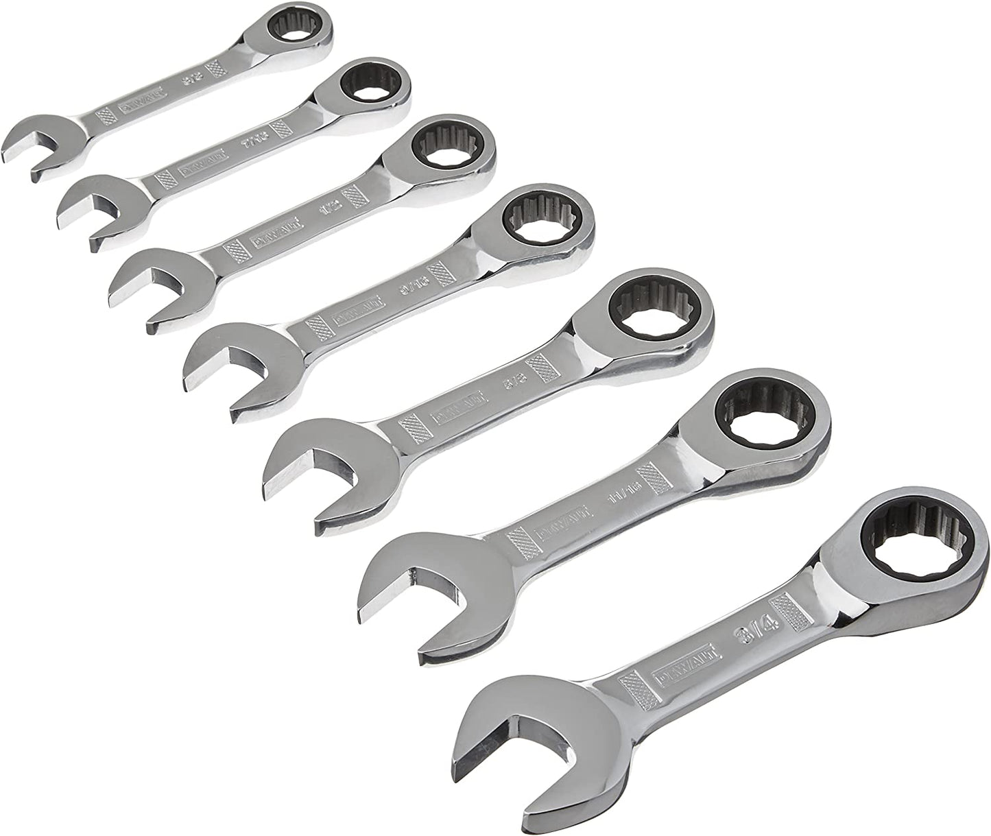 Dewalt DWMT19262 7 Piece Stubby Ratcheting Wrench Set