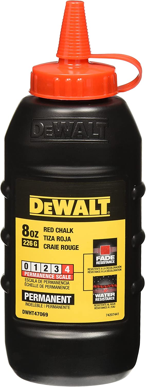 Dewalt DWHT47069L 8 Oz Chalk - Red Permanent