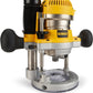 Dewalt DW618PK 2-1/4 Hp Electronic Vs Fixed/Base Plunge Base Ro