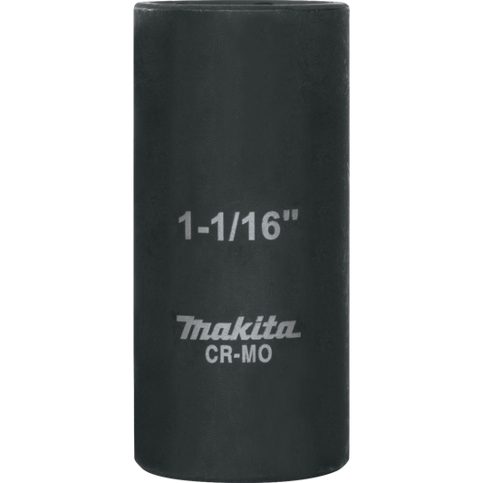 Makita A-96344 1‑1/16" Deep Well SAE Impact Socket, 1/2" Drive