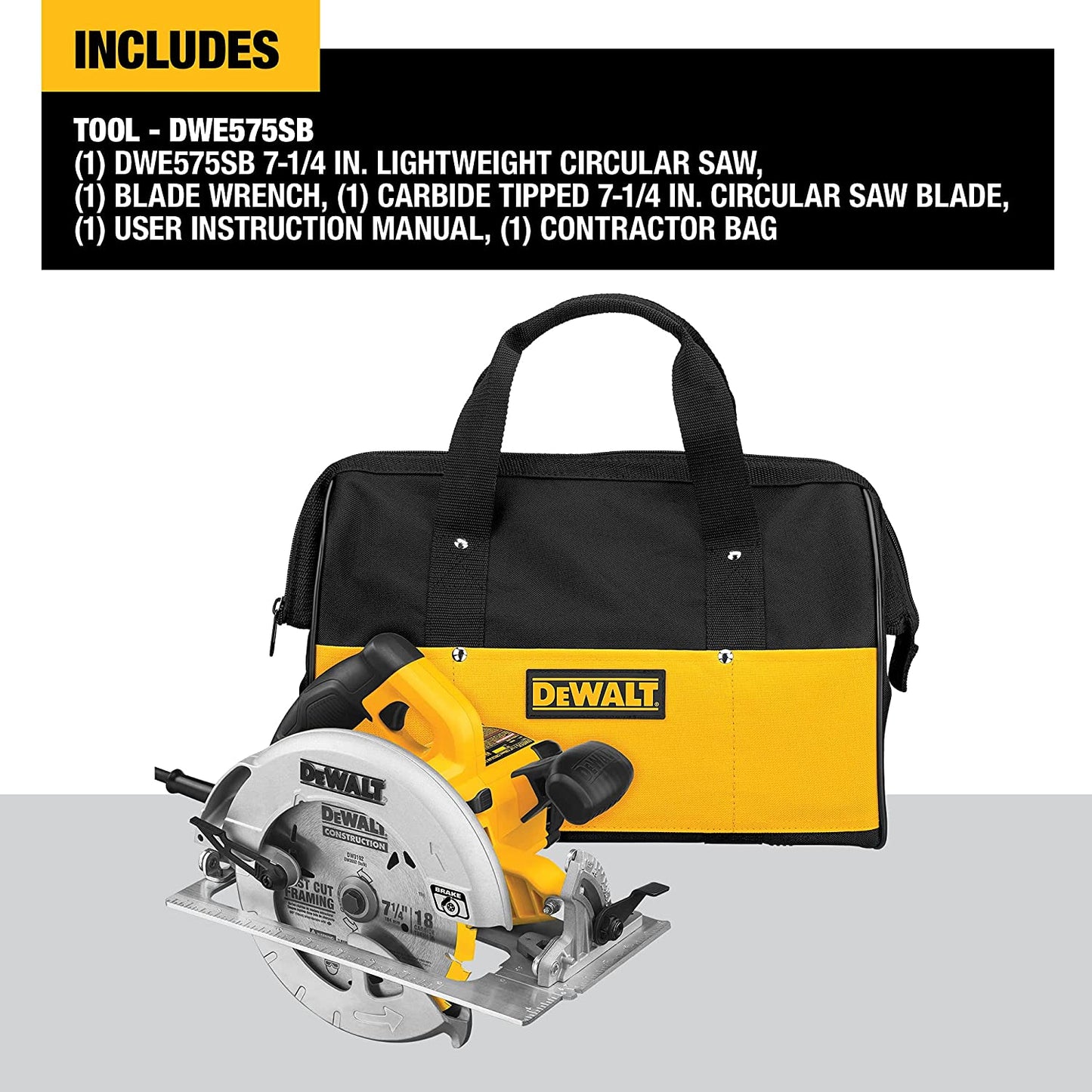 Dewalt DWE575SB 7-1/4 In Lightweight Circular Saw