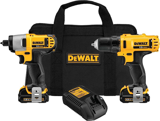 Dewalt DCK211S2 12V Max Cordless Drill /Impact Driver Combo Kit