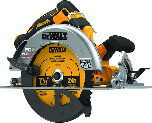 Dewalt DCS573B 20V Max* 7-1/4 In Brushless Cordless Circular Saw With Flexvolt Advantage (Tool Only)