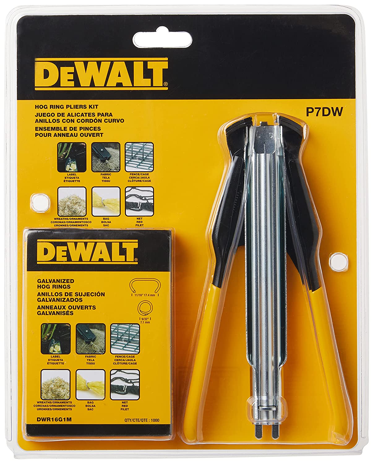 Dewalt P7DW Hog Ring Pliers Kit