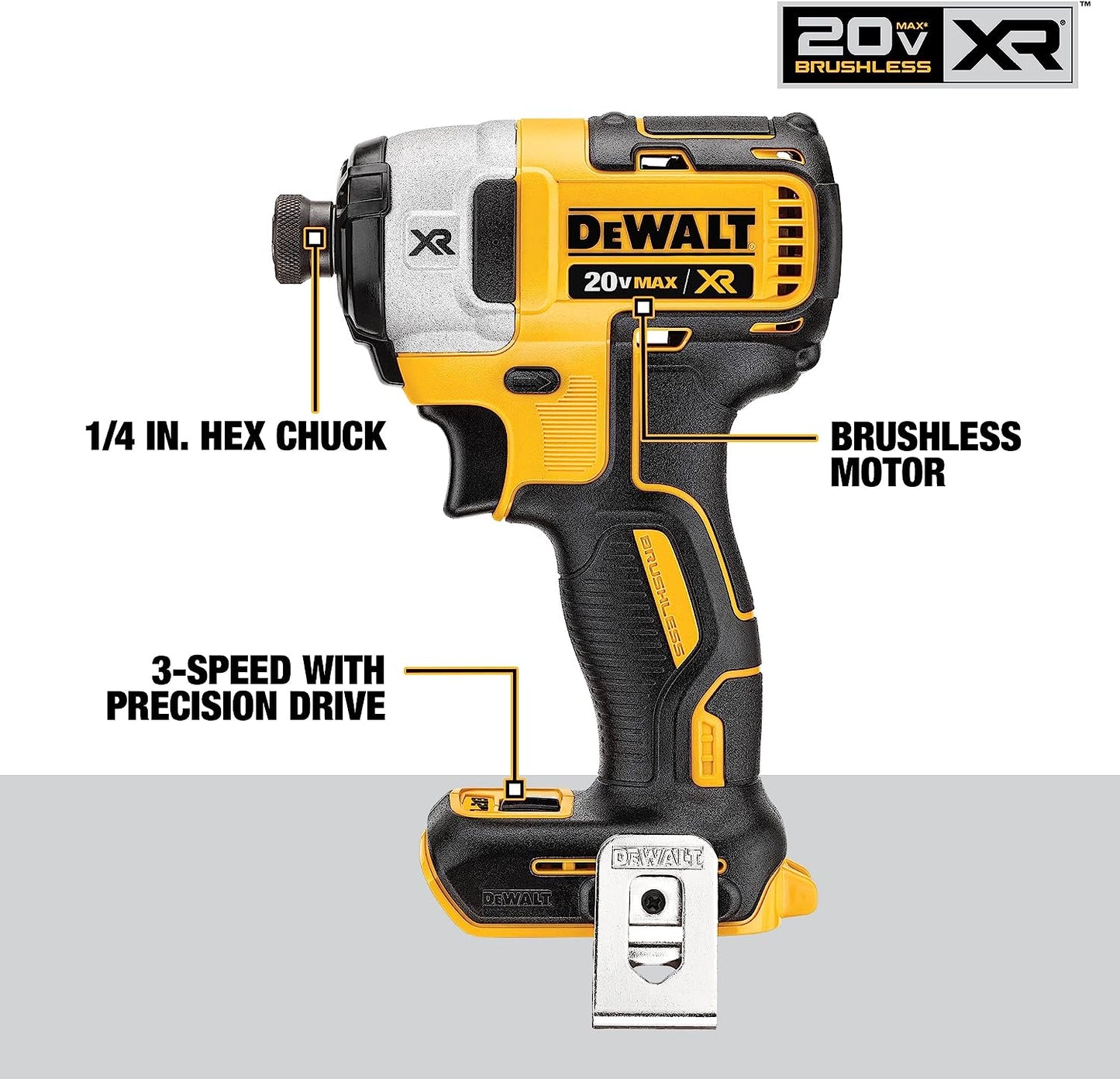 Dewalt DCK483D2 20V Max* Xr® Brushless 4-Tool Combo Kit