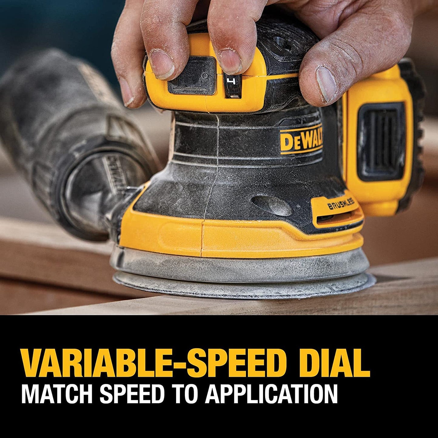 Dewalt DCW210D1 20V Max* Xr® Brushless 5 In. Cordless Variable-Speed Random Orbital Sander Kit