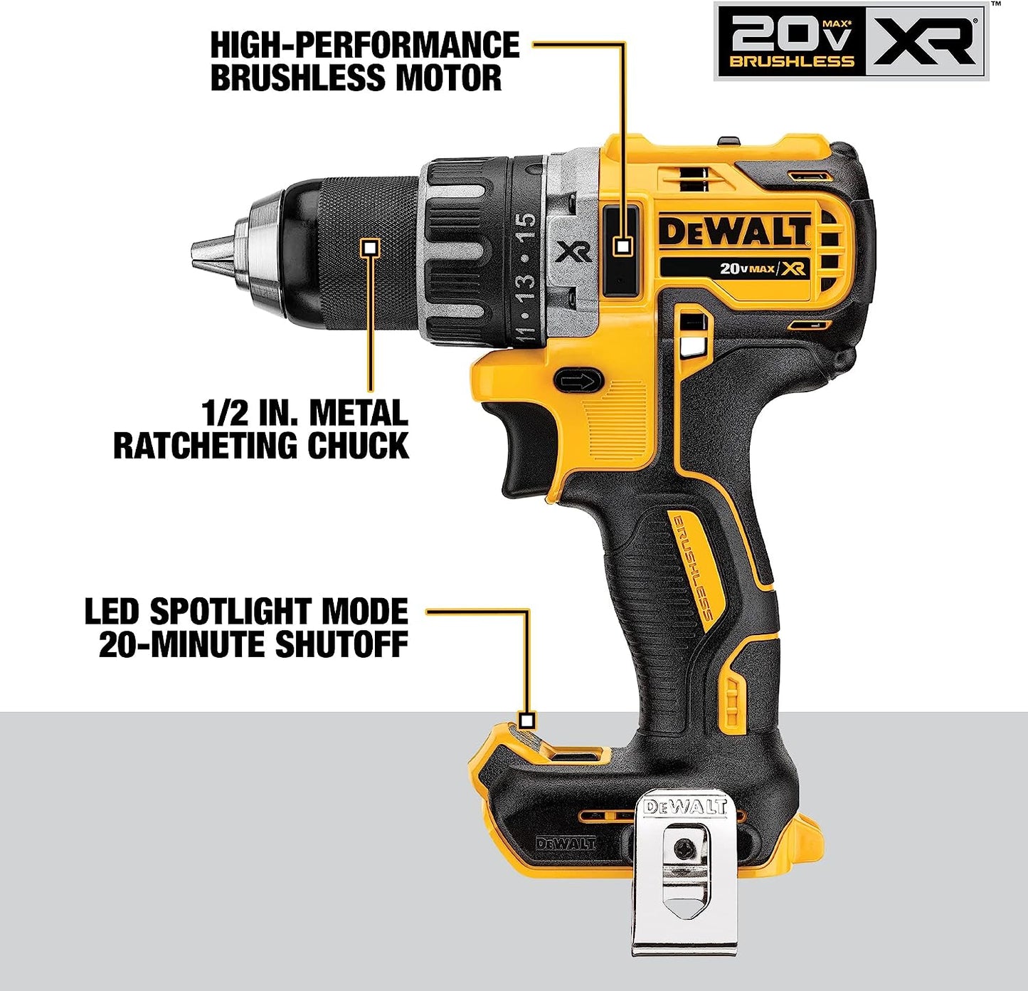 Dewalt DCK483D2 20V Max* Xr® Brushless 4-Tool Combo Kit