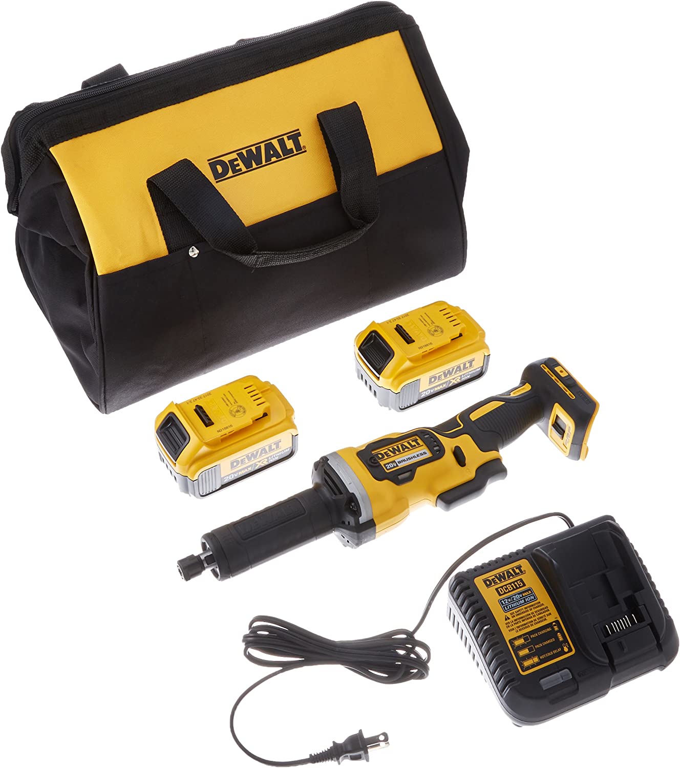 Dewalt DCG426M2 20V Max Var Speed Die Grinder Kit