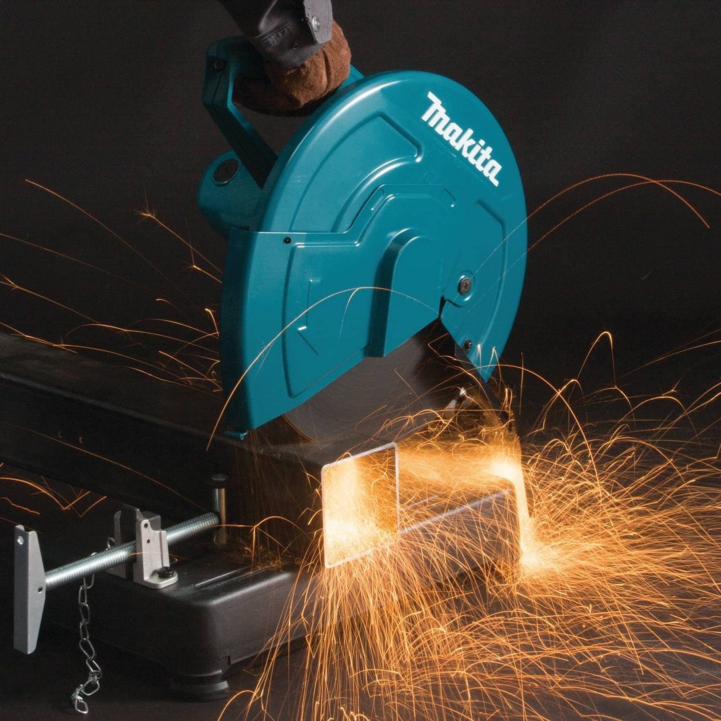 Makita LW1401X2 14" Cut‑Off Saw with 4‑1/2" Paddle Switch Angle Grinder